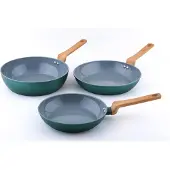 Cs Koch-systeme Bratpfanne "PURE, antihaftbeschichtet, grün" Aluminium 1 tlg. antihaftbeschichtet