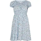 Apricot Minikleid "Milkmaid Kleid Orchidee" mit Rüschen