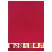 Framsohn Frottier Geschirrtuch Waffel 'Gewürze' 50 x 70 cm Bordeaux- Rot