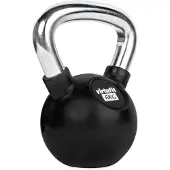 VirtuFit Kettlebell Gummi/Chrom
