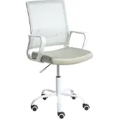 Beliani Bürostuhl Mintgrün Netzstoff Atmungsaktiv Drehbar Höhenverstellbar mit Armlehnen Modernes Design Computer Drehstuhl für Homeoffice Büro