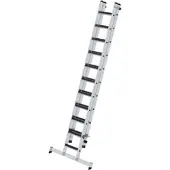 Proregal Stufen-Schiebeleiter 2-teilig mit nivello-Traverse und clip-step R13 1x11 + 1x10