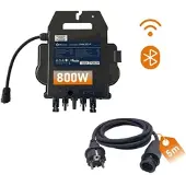 SunEnergyXT APsystems EZ1-M 800 Watt Mikrowechselrichter - WLAN, Bluetooth - zusätzliches Schuko-Anschlusskabel 5m