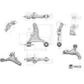 FEBI BILSTEIN 194333 Querlenker Vorne Rechts für VOLVO V70 II (285) S60 I (384)