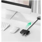 UGREEN 20291, Schwarz, 0,8 m, Windows 10/8/7/Vista/XP MAC OS X and Chrome OS