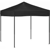 Syfax Partyzelt Faltbar Schwarz 2x2 m