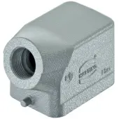 Harting Han 6B Tüllengehäuse niedrig, 1xM25 seitlicher Kabelabgang, für 1 Bügel (am Unterteil) Verschraubung M25