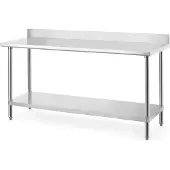 Hendi Arbeitstisch mit Aufsatz,, Budget Line, 1800x600x(H)950mm