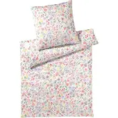 Elegante Seiden-Satin-Bettwäsche-Garnitur Gentle Farbe Weiss Größe 155x220+80x80