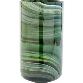 Pols Potten Vase Marbled Glass Dark Green L