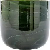 Pols Potten Vase Marbled Glass Dark Green S