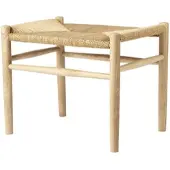 FDB Møbler - J83 Hocker, Buche geseift / Naturgeflecht (Special Edition)