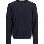 Jack & Jones Rundhalspullover "JJEGEORGE KNIT CREW NECK NOOS" mit Strick Optik