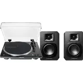 Audio-Technica AT-LP70xBT Schwarz + ATH-SP3X Schwarz