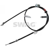 SWAG Seilzug, Feststellbremse 33110634 hinten rechts für TOYOTA