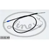 Linex Handbremsseil 15.02.49 Links für FORD Transit Mk6 Pritsche / Fahrgestell (V347, V348, FM, FN, FF) 1602mm