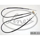 Linex Handbremsseil 15.01.11 Hinten für FORD Fiesta Mk4 Schrägheck (JAS, JBS) 1635/1450/1582/1395mm