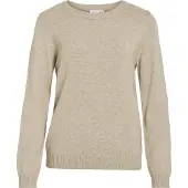 Vila Rundhalspullover "VIRIL O-NECK L/S KNIT TOP - NOOS" Viskosemischung, regular fit