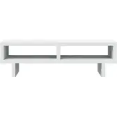 vidaXL Monitorständer Weiß 50x27x15 cm Holzwerkstoff