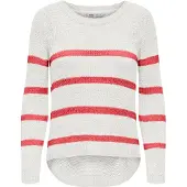 ONLY Strickpullover "ONLGEENA XO L/S PULLOVER KNT NOOS" Materialmix, regular fit