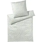 Elegante Mako-Satin-Bettwäsche-Garnitur Beauties Farbe Zartgrün Größe 135x200+80x80