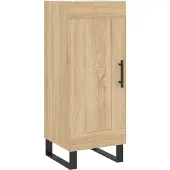 vidaXL Highboard Sonoma-Eiche 34,5x34x180 cm Holzwerkstoff
