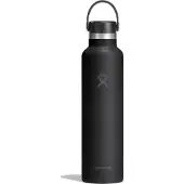 Hydroflask - Standard Mouth with Standard Flex Cap - Isolierflasche Gr 710 ml schwarz/grau
