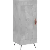 vidaXL Sideboard Betongrau 34,5x34x90 cm Holzwerkstoff