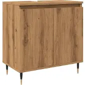 vidaXL Badschrank Artisan-Eiche 58x33x60 cm Holzwerkstoff
