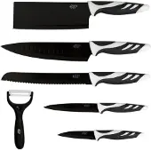 Cecotec 01024, Messer-Set, Edelstahl, 1 Werkzeug, Schäler, Schwarz, Schwarz, Weiß