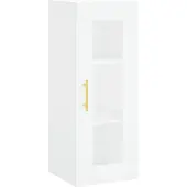 vidaXL Wandschrank Weiß 34,5x34x90 cm