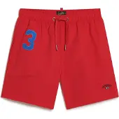 Superdry für Herren. M3010235A Bademode aus recyceltem Material rot (S), Strandbekleidung, Recyceltes Polyester, Nachhaltig