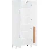 vidaXL Highboard Weiß 69,5x34x180 cm Holzwerkstoff