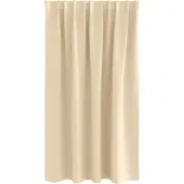vidaXL Verdunkelungs-Vorhänge mit Ringen 2 pcs Creme 140 x 140 cm
