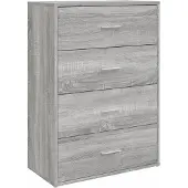vidaXL Sideboard Grau Sonoma 60x31x84 cm Holzwerkstoff
