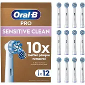 Oral-B - Pro Sensitive Clean Toothbrush Heads - White - 12 Counts - E
