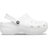 Crocs Pantoletten Classic Platform Clog W 206750 Weiß 38.5