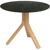 Stern Freddie Beistelltisch Teak-Gestell Tischplatte Silverstar 2.0