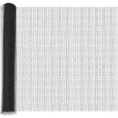vidaXL Sechseckzaun mit Betonsockel 25 x 1,2 m PVC-beschichteter Stahl