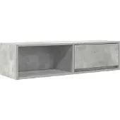vidaXL TV-Schränke 2 Stk. Betongrau 100x31x25,5 cm Holzwerkstoff