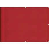 vidaXL Balkon-Sichtschutz Rot 75x1000 cm 100 % Polyester-Oxford