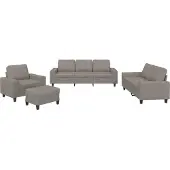 vidaXL 4-tlg. Sofagarnitur Taupe Stoff