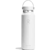 Hydroflask - Wide Mouth With Flex Cap 2.0 - Isolierflasche Gr 1183 ml weiß/grau