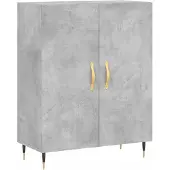 vidaXL Sideboard Betongrau 69,5x34x90 cm Holzwerkstoff