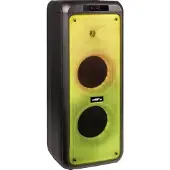 BigBen Interactive PARTY Box XL AU387223 Party-Lautsprecher (Bluetooth, 40 W, mit RGB-Beleuchtung, kabellos, mit Fernbedienung, inkl. 2 Mikrofone)