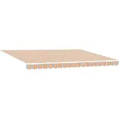vidaXL Ausziehbare Markise Mehrfarbig 450 x 300 cm Stoff und Aluminium