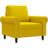 vidaXL Sessel Gelb 60 cm Samt