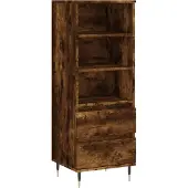 vidaXL Highboard Räuchereiche 40x36x110 cm Holzwerkstoff