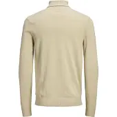 Jack & Jones Emil Knit Roll Neck Detail Melange Pullover