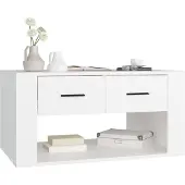 vidaXL Couchtisch Weiß 80x50x40 cm Holzwerkstoff